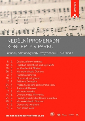 Promenádní koncerty ve Smetanových sadech v Olomouci